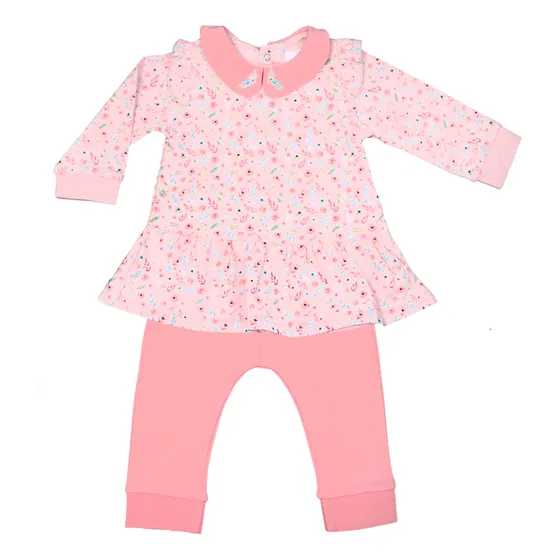 Conjunto Flower Niña Franela Infanti W25