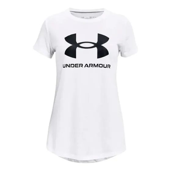 Remera Para Niñas Ua Graphic Manga Corta Blanca Under Armour