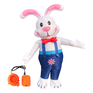 Disfraz Inflable Con Conejo De Pascua Traje De Para Carnaval Disfraz Inflable Con Conejo De Pascua Traje De Para Carnaval