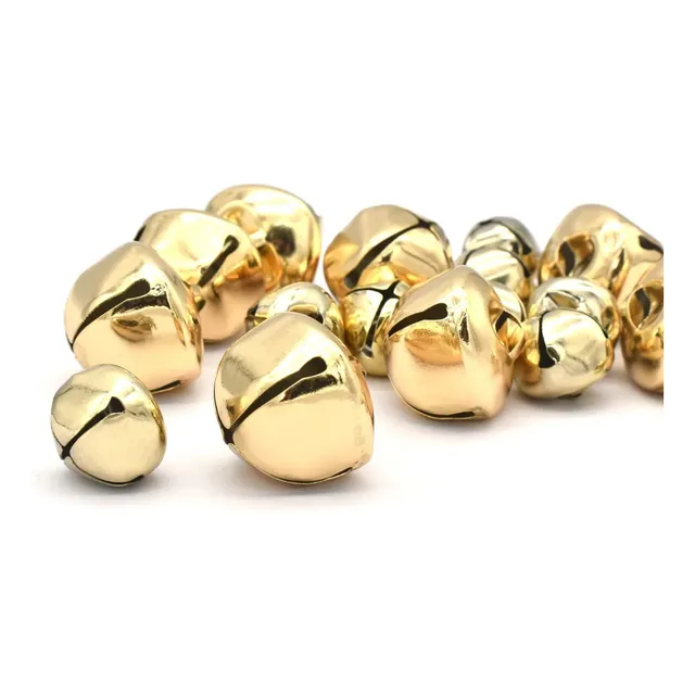Cascabel 13mm Dorado 30 Unidades Adorno Navideño Navidad