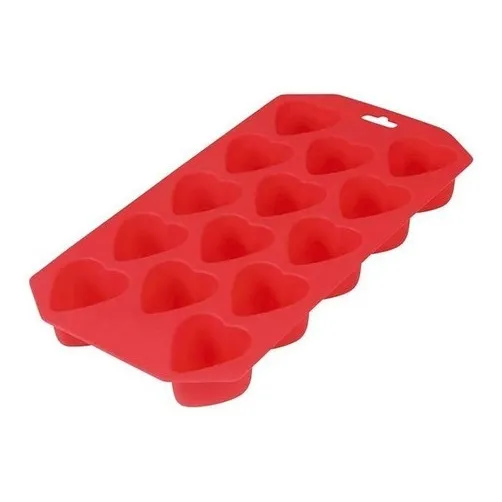 Moldes Silicona Mor Para Hielo O Bombones Forma Corazón