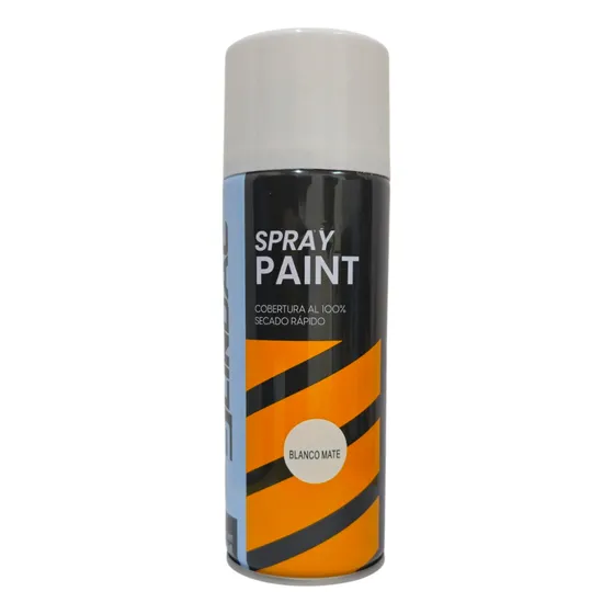 Pintura En Spray Blanco Mate 400ml Marca Blindac