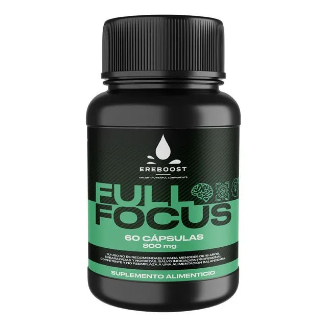 Fullfocus Suplemento Natural Ereboost Melena De Leon+ginseng