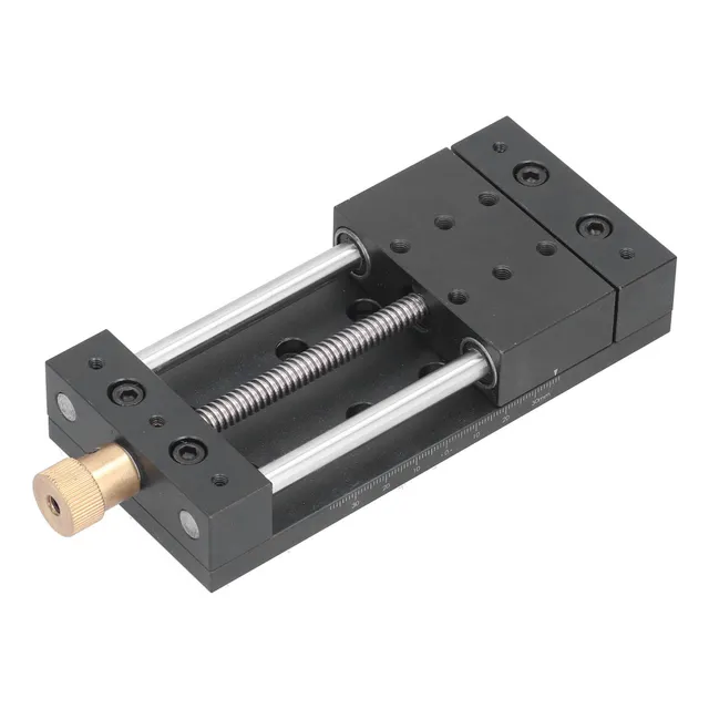A Atuador De Estágio Linear, Mesa Deslizante Manual Em Liga