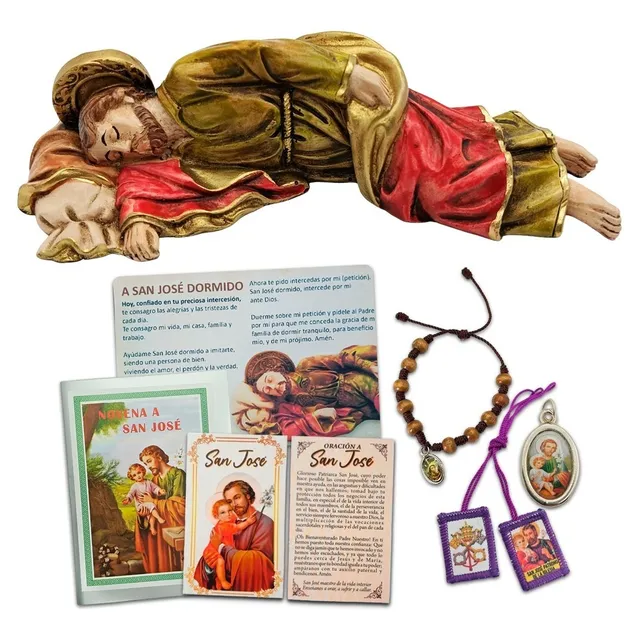 Imagen San José Dormido Sueño Resina 12.5 Cm