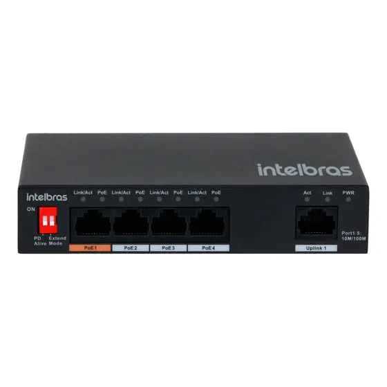 Switch 5 Portas Sf500 Hi-poe Fast Ethernet Intelbras