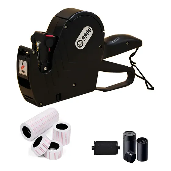 Pistola Etiquetadora Price Manual 8 Digito 5000 Tags Color Negro