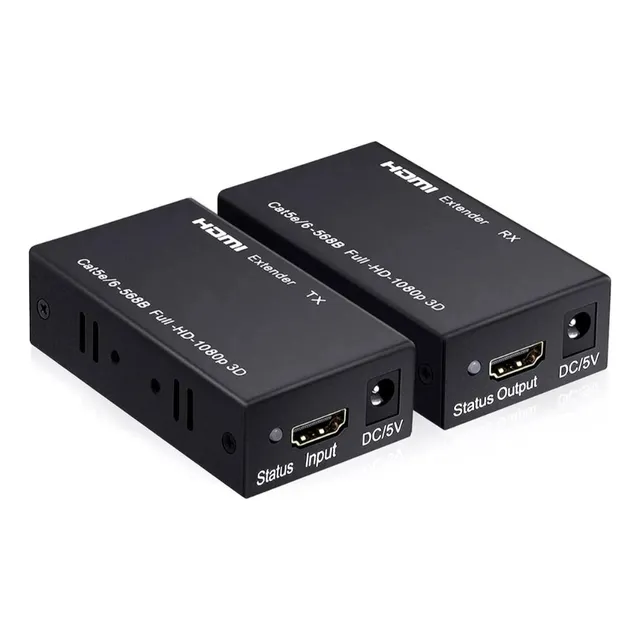 Extensor Video Audio Digital Hdmi Cable Red Utp Rj45 60mts