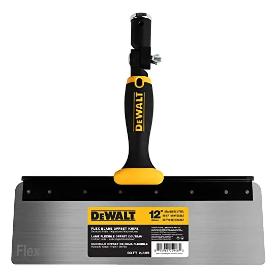 Cuchillo Dewalt 12 Offset, Hoja Flexible De Acero Inoxidable