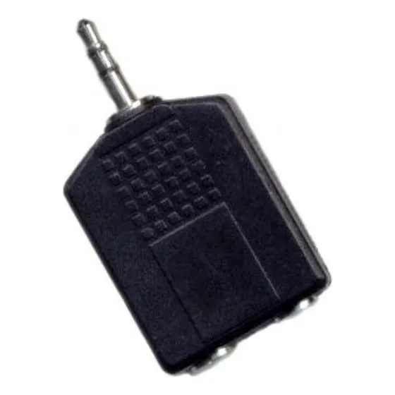 Adaptador Ficha Plug 3.5 Mono A 2 Jack 6.5 Stereo