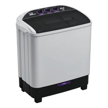 Máquina De Lavar Twin Tub Praxis 10kg 2 Em 1 Branca 127v