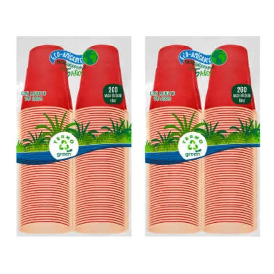 Vasos Desechable Rojo Para Fiesta 16 Onzas 400 Pzs