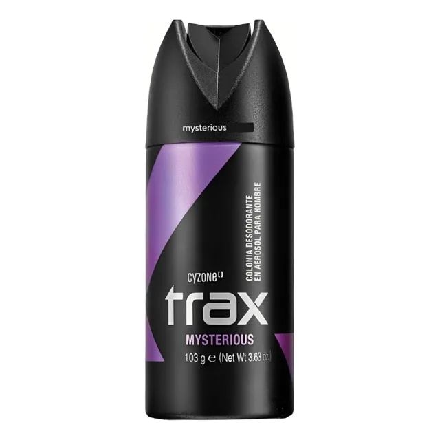 Colonia Deo Trax Mysterious Cyzone Herbal Bergamota Vainilla