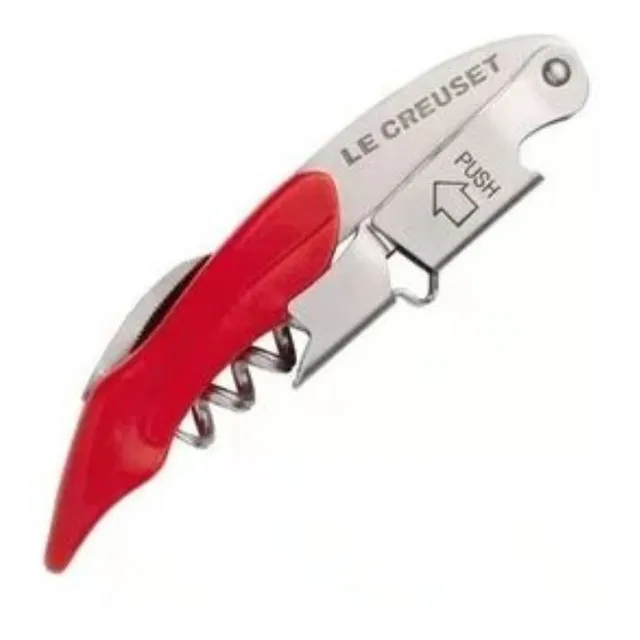 Saca Rolhas Mod. Garçom W130 - Oficial Le Creuset - Vermelho