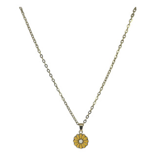 Collar De Acero Inoxidable De Girasol Collar De Acero Inoxidable De Girasol