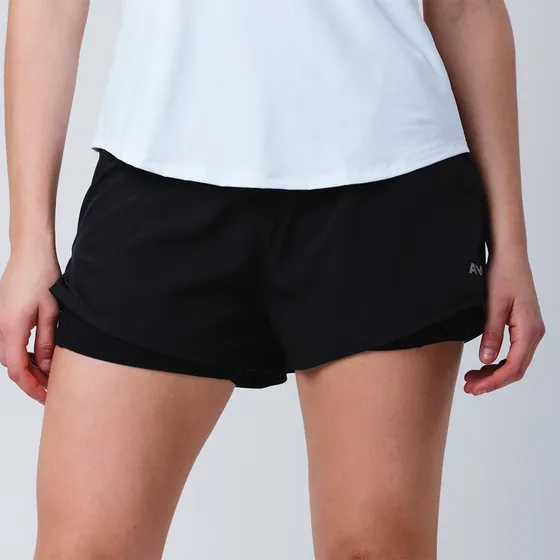 Short Deportivo Negro Manifest Atomik Mujer