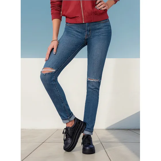 Jean Devora Azul Para Mujer Croydon