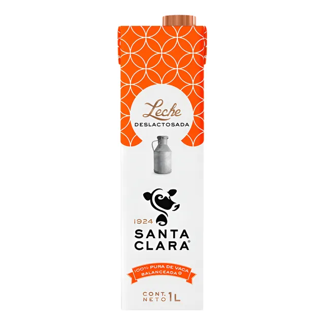 Leche Santa Clara Deslactosada-paquete De 6pz De 1lt