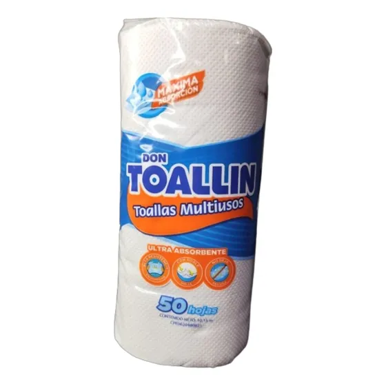 Don Toallin Multiusos 50h, (bulto De 24 Rollos)
