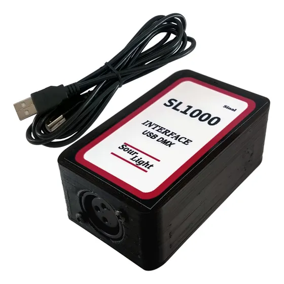 Mesa Dmx No Computador Interface Usb Dmx 512 Canais Sl1000