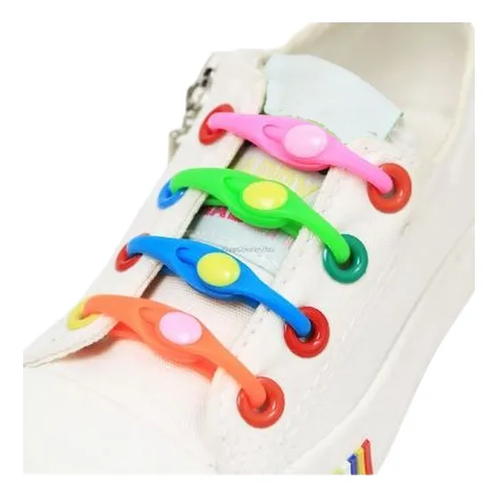 Cordones Elasticos Silicon Niños Y Adultos Cualquier Calzado