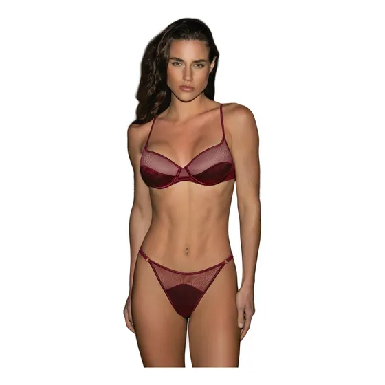 Andressa Conjunt Soft Con Aro De Tul Con Lycra Recortes 5797