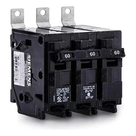 Siemens B360 60-amp Tres Polos 240 Voltios 10kaic Perno En R