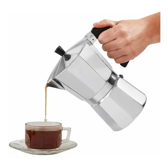 Cafetera De Aluminio Tipo Italiana 3 Pocillos Express Cafe