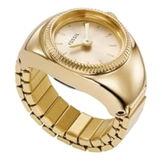 Fossil Anillo De Reloj De Dos Manecillas De Cuarzo
