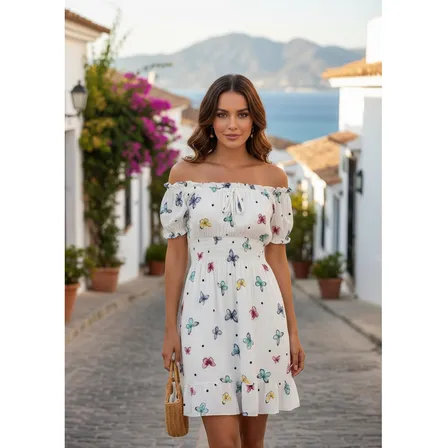 Vestido Social Midi Ciganinha Feminino Evangélico Soltinho