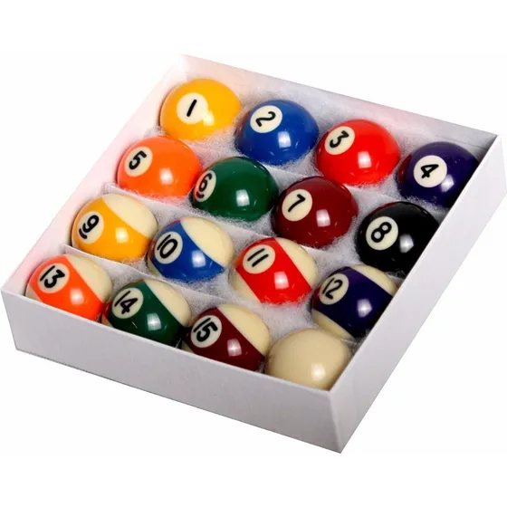Juego De Bolas De Pool - Medida Oficial 5.7 Cm