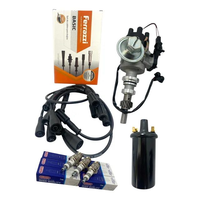 Kit Distribuidor Bobina Cables Y Bujias Ford Falcon F100
