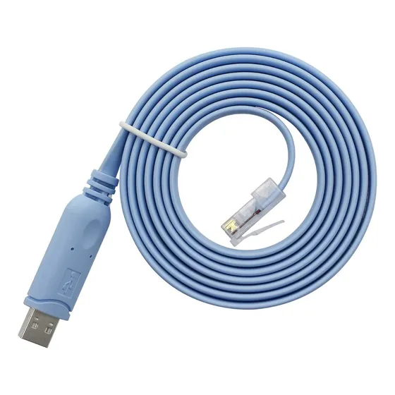 Cable De Consola Usb A Rj45 Directo Cisco Mikrotik Hp Tp Lin