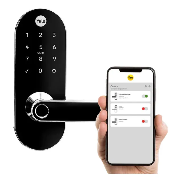 Cerrojo Digital Ymc420d + Módulo Para Abrir Desde El Celular