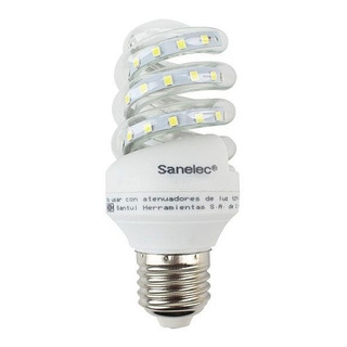 Foco Led Espiral Tipo Twiste 8w Luz Blanca Sanelec1637 2pack Foco Led Espiral Tipo Twiste 8w Luz Blanca Sanelec1637 2pack