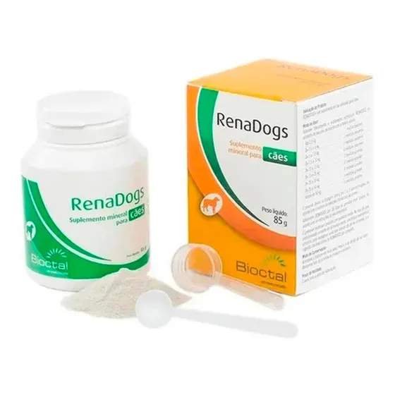 Suplemento Mineral Renadogs 85g Tratamento Renal Para Cães