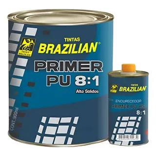 Primer / Fundo Automotivo Pu Cinza Super Brazilian 900 Ml Primer / Fundo Automotivo Pu Cinza Super Brazilian 900 Ml
