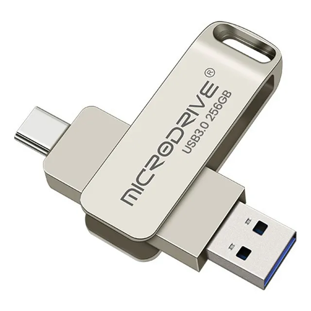 Unidad Flash Usb 3.0/2 En 1 De 256 Gb Tipo C