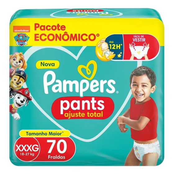 Fralda Pants Ajuste Total Xxxg 70 Unidades Pampers