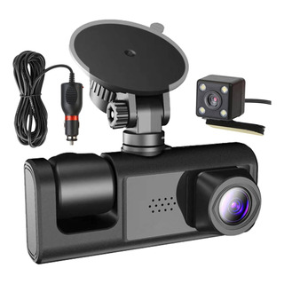 4k 1080p Cámara Para Auto 3 Channel Dashcam Con Soporte 4k 1080p Cámara Para Auto 3 Channel Dashcam Con Soporte