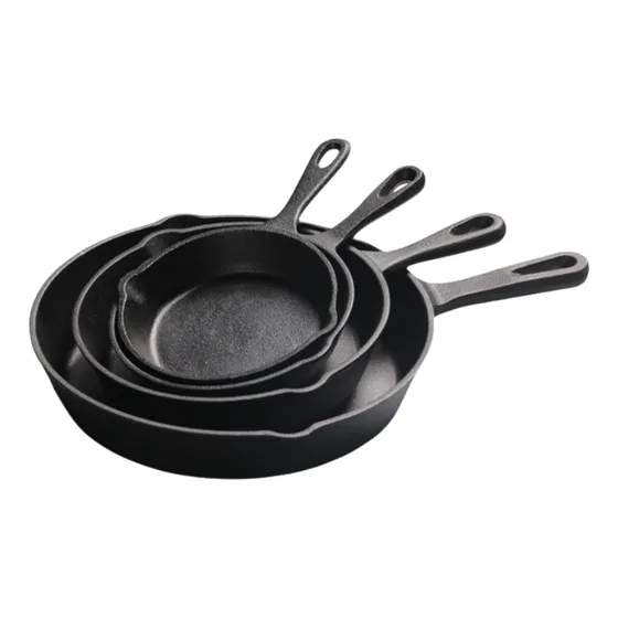 Juego Chef 4pcs Sartenes Hierro Fundido Utensilios Cocina
