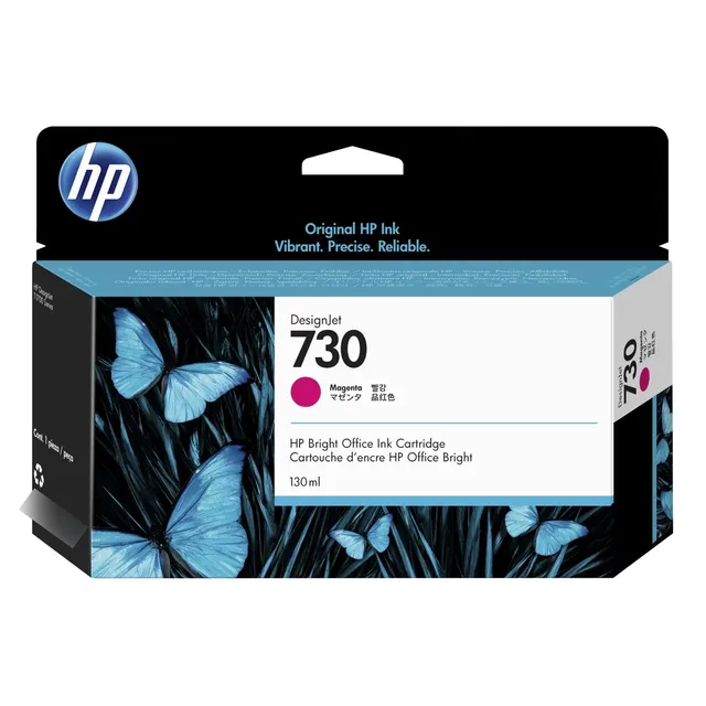 Cartucho Hp 730 P2v63a 130ml Magenta Caducado