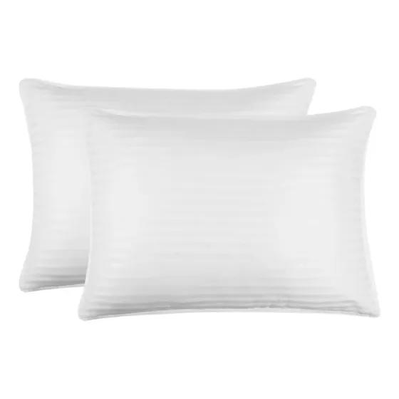 Almohadas 50x90 Cm Set 2 Unidades Firme Antiacaros 3angeli Color Blanco
