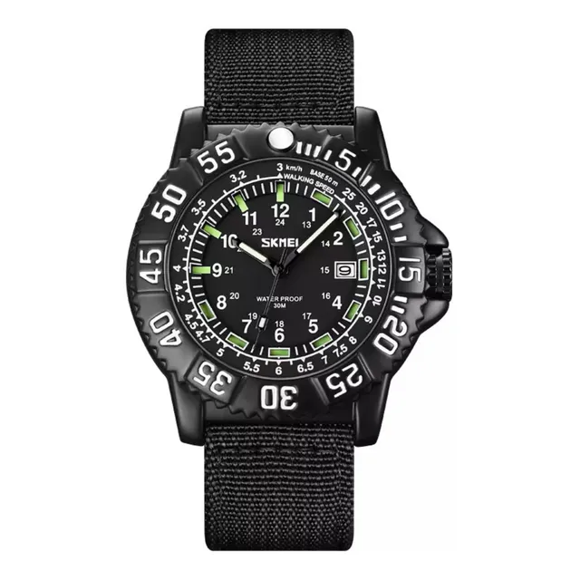 Reloj Analogico Deportivo Skmei 9281 Correa De Nailon Negro