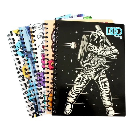 5 Cuaderno Profesional Doble Arillo 100 Hojas