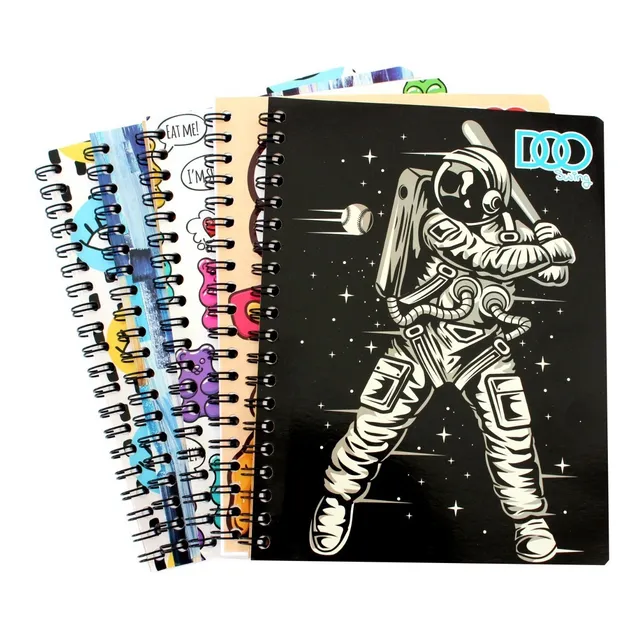 5 Cuaderno Profesional Doble Arillo 100 Hojas