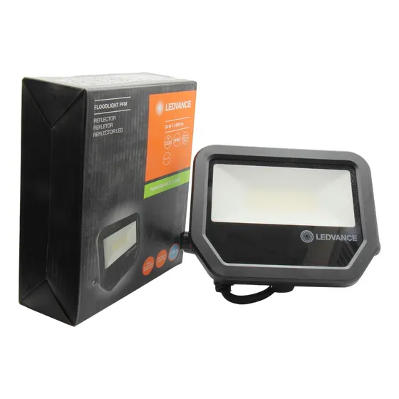 Reflector Ledvance Led  30w Floodlight Negro Luz Blanca