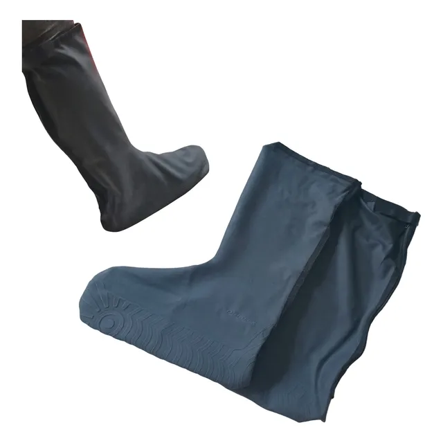 Zapatones Impermeables Moto Látex Negros Extra Largos