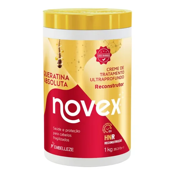 Creme De Tratamento Novex 1kg Queratina Absoluta