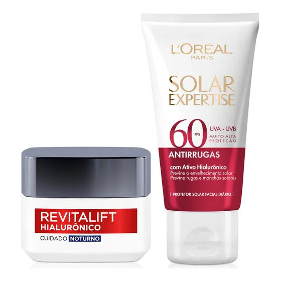 Kit Protetor Solar Fps60 Com Creme Facial 50ml Loréal Paris